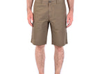 "Men’s green Woolrich cotton shorts with zip and button fastening, front and back pockets – casual and breathable for spring/summer."