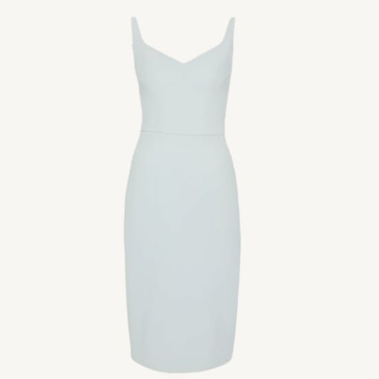 "Green Elisabetta Franchi women's dress with sweetheart neckline, straps, and zip fastening – perfect for spring/summer events."