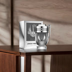 "Paco Rabanne Invictus Platinum 3.4 oz Eau de Parfum Spray – a fresh and intense fougère fragrance for men with notes of grapefruit, mint, lavender, patchouli, and cypress. A bold scent for unstoppable energy and ambition."