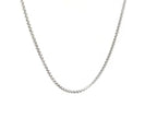 Sterling Silver Rhodium Plated Round Box Chain (1.50 mm) ..