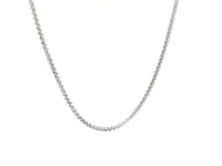 Sterling Silver Rhodium Plated Round Box Chain (1.50 mm) ..