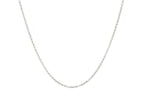 14k White Gold Diamond Cut Rolo Chain (1.10 mm) ..