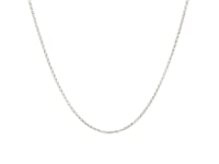 14k White Gold Diamond Cut Rolo Chain (1.10 mm) ..