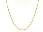 14k Yellow Gold Bead Chain 1.5mm (1.50 mm)