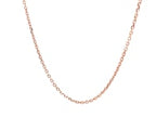 14k Rose Gold Diamond Cut Cable Link Chain (1.30 mm) ..