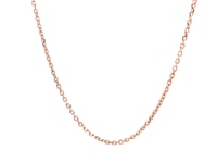 14k Rose Gold Diamond Cut Cable Link Chain (1.30 mm) ..