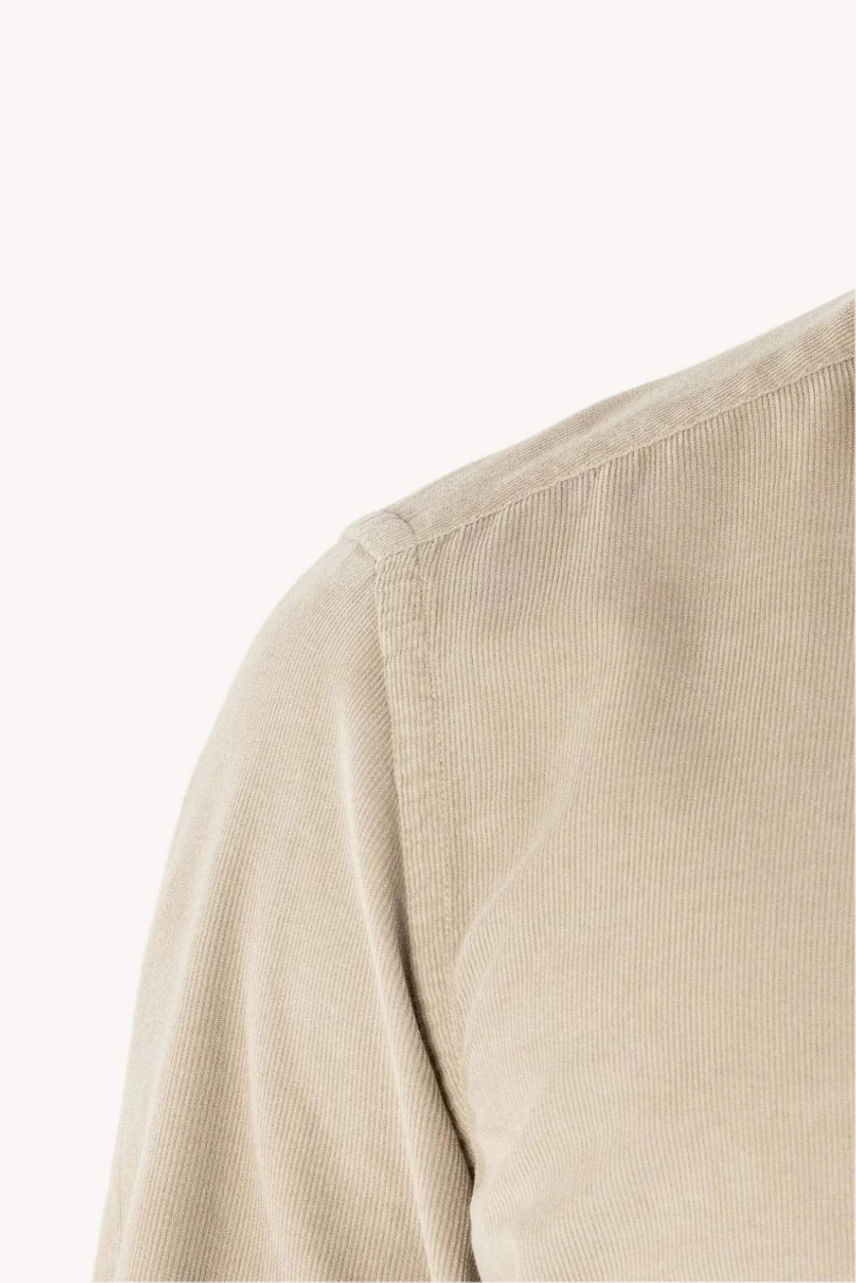 Beige velvet shirt made from 100% cotton — soft, warm, and stylish, perfect for autumn and winter, offering a touch of luxury and comfort.