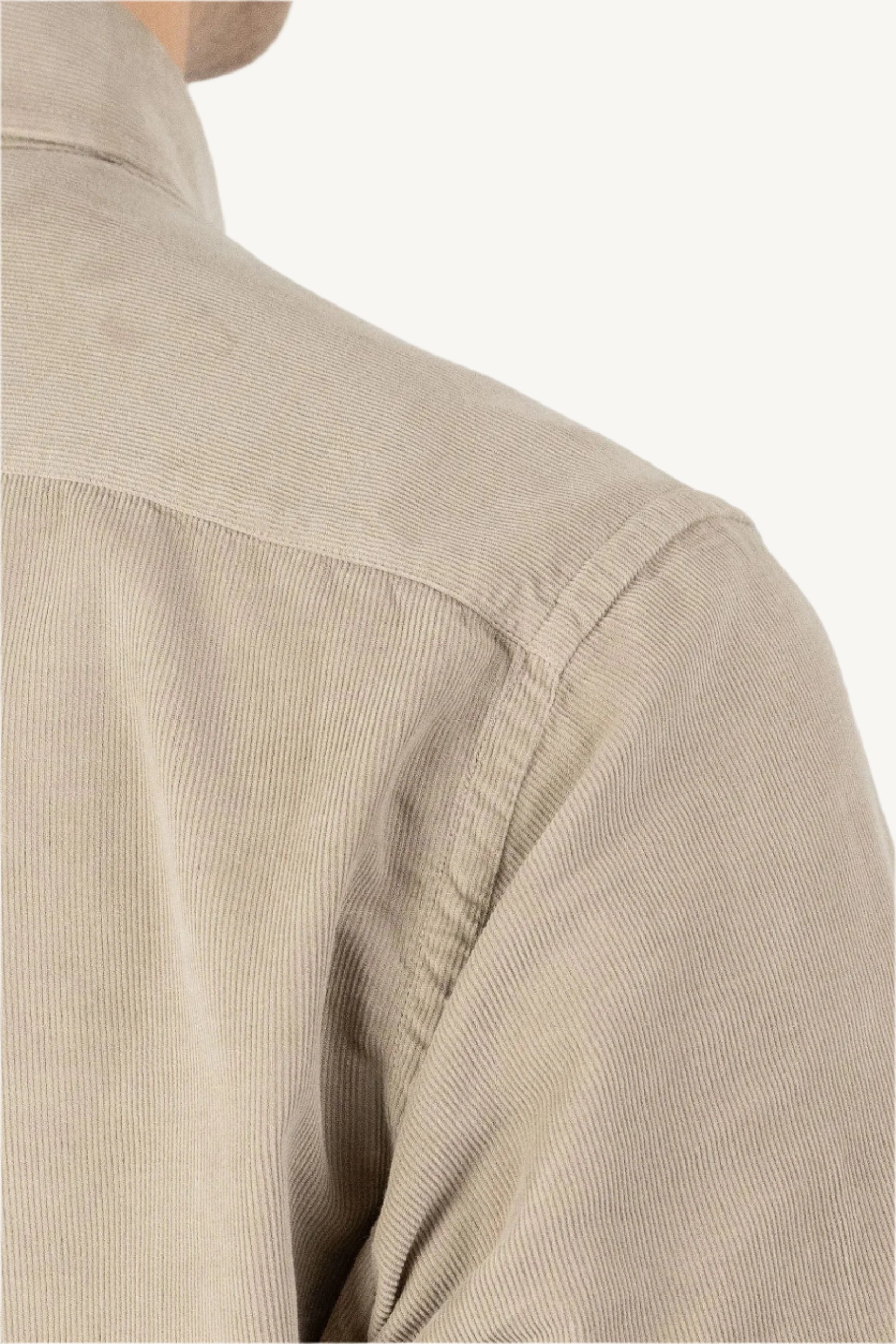 Beige velvet shirt made from 100% cotton — soft, warm, and stylish, perfect for autumn and winter, offering a touch of luxury and comfort.