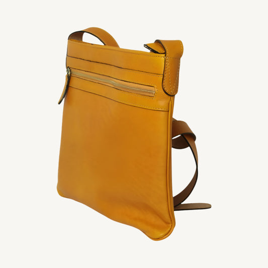 Full Grain Leather Hip Bag – Yellow Ocher